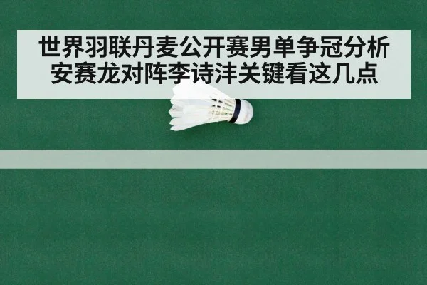 世界羽联丹麦公开赛男单争冠分析 安赛龙对阵李诗沣关键看这几点
